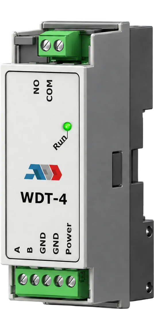 WDT-4 watchdog modülü, üç çeyrek açıdan görünüm